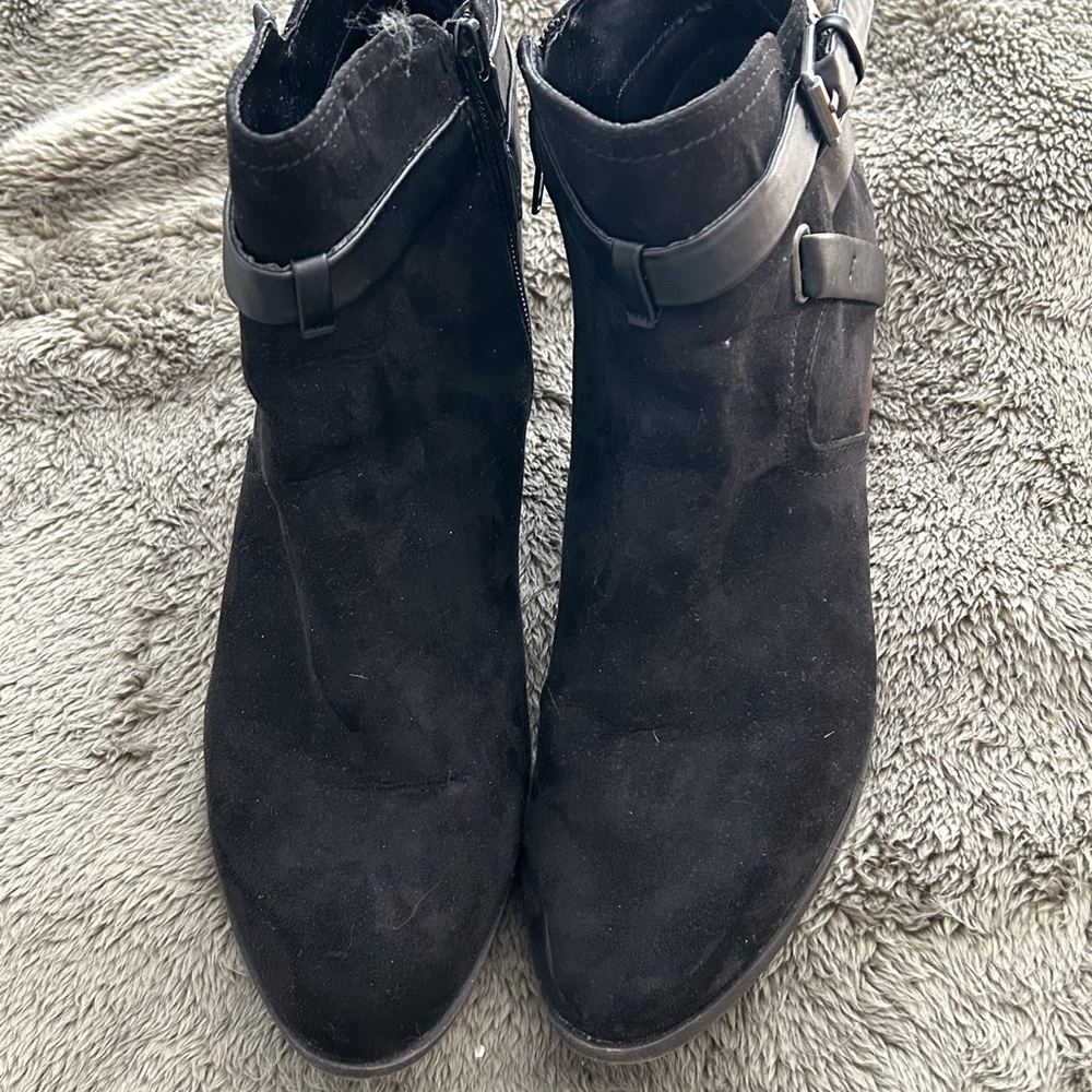 Black Suede Ankle Boots